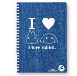 I love RABBIT!デニムノート